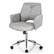 Alt View 19. Costway - Leisure Hollow Mid-Back Adjustable Task Chair with Armrests - Grey.
