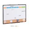 VEVOR - 36"x 24" Monthly Calendar Whiteboard & Cork Board Combo with Aluminum Frame - Black
