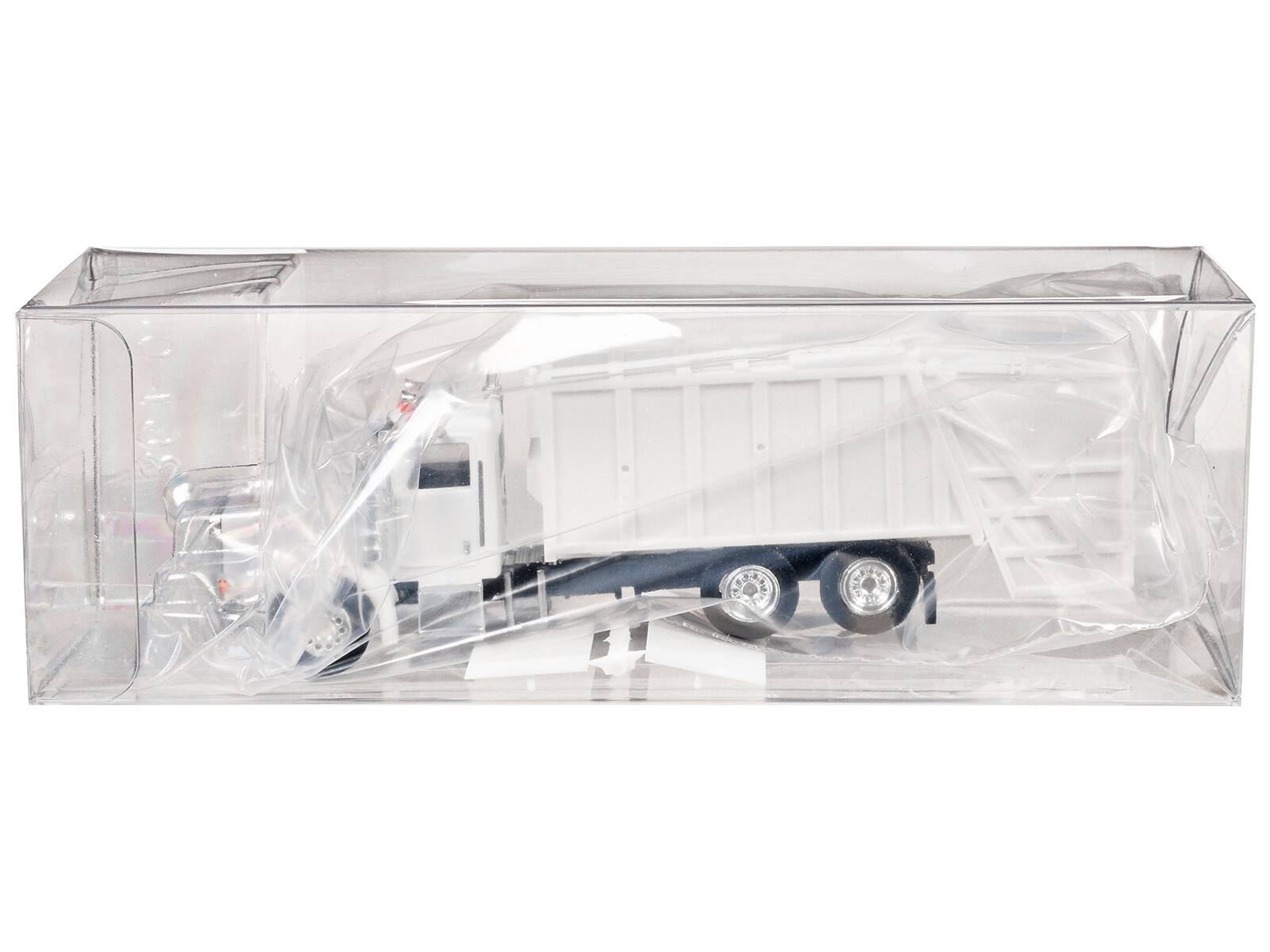 Left. Promotex - Peterbilt 367 Garbage Truck White 1/87 (HO) Plastic Model Car by Promotex - White.