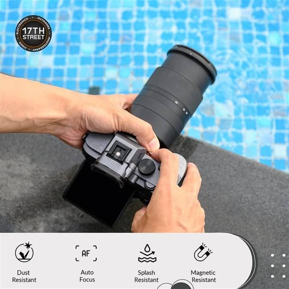 ELECTRONICS OUTDOORS  
17TH STREET  

AF  
Dust Resistant  
Auto Focus  
Splash Resistant  
Magnetic Resistant