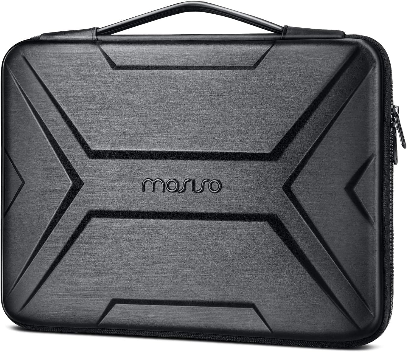 mosiso - Laptop Sleeve 13-13.3 inch Waterproof Shockproof EVA Hard Shell Laptop Case for MacBook Air 13/ Pro 13 14 HP Dell - Black