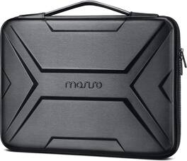 mosiso - Laptop Sleeve 13-13.3 inch Waterproof Shockproof EVA Hard Shell Laptop Case for MacBook Air 13/ Pro 13 14 HP Dell - Black