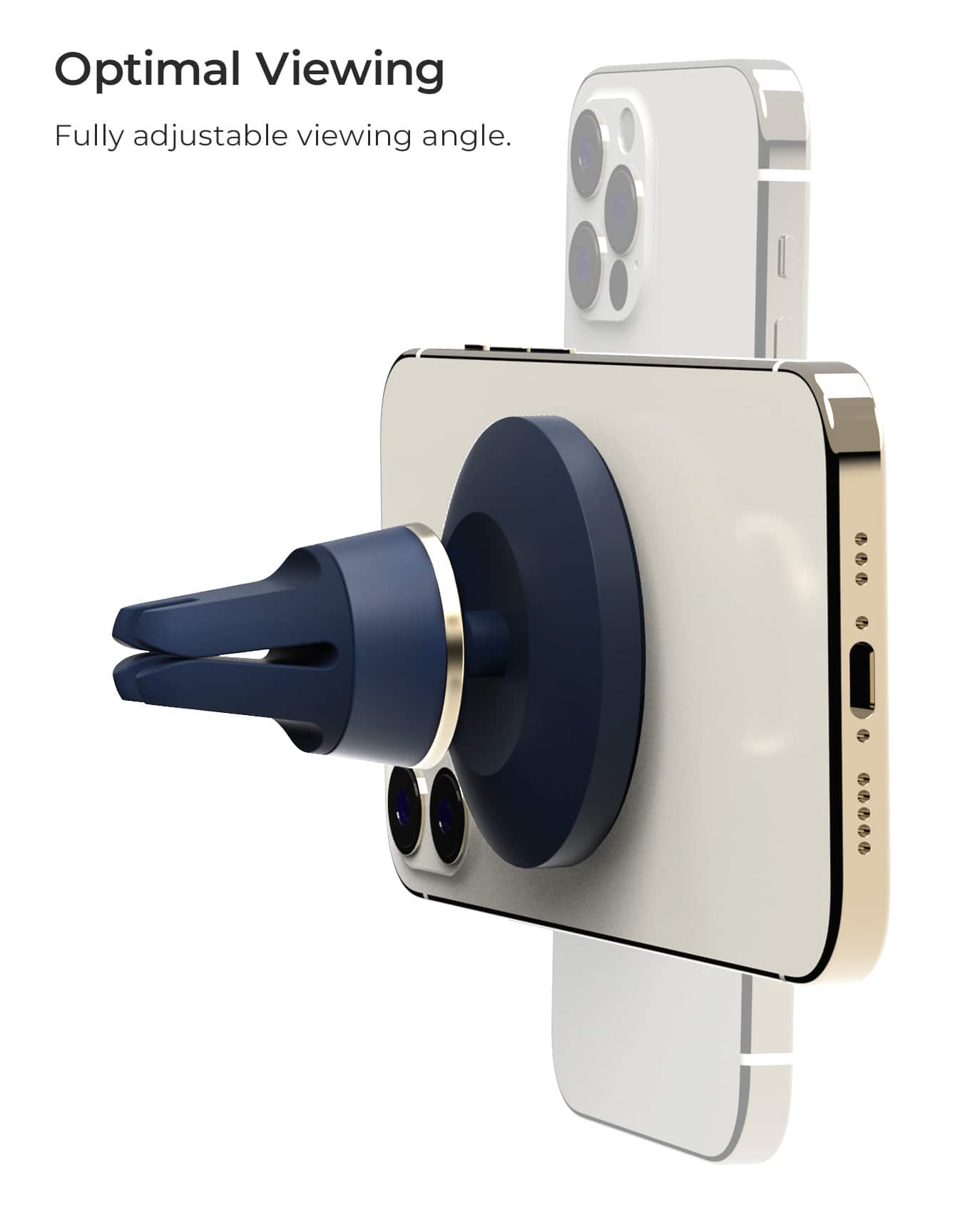 Optimal Viewing: Fully adjustable viewing angle.