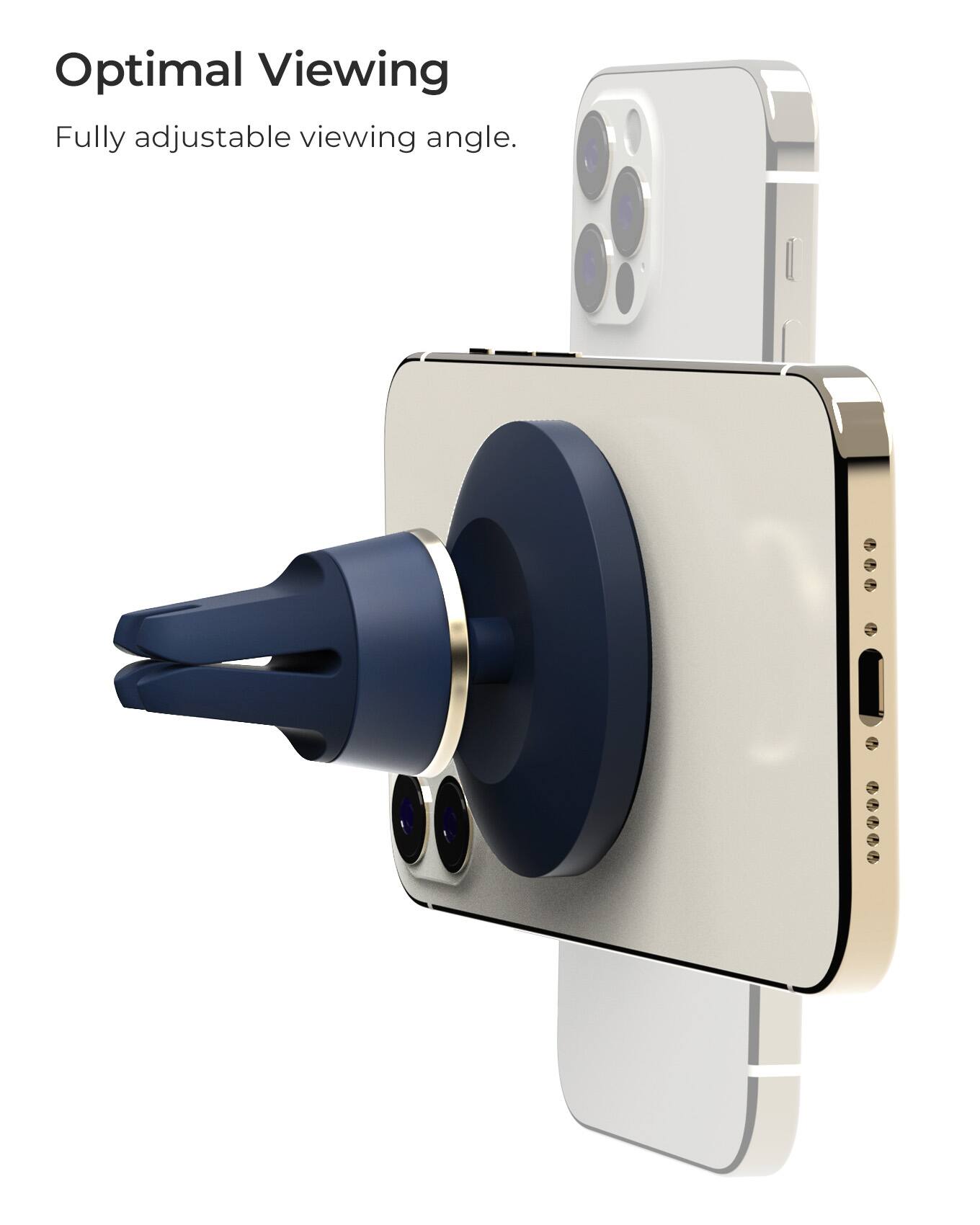 Optimal Viewing: Fully adjustable viewing angle.