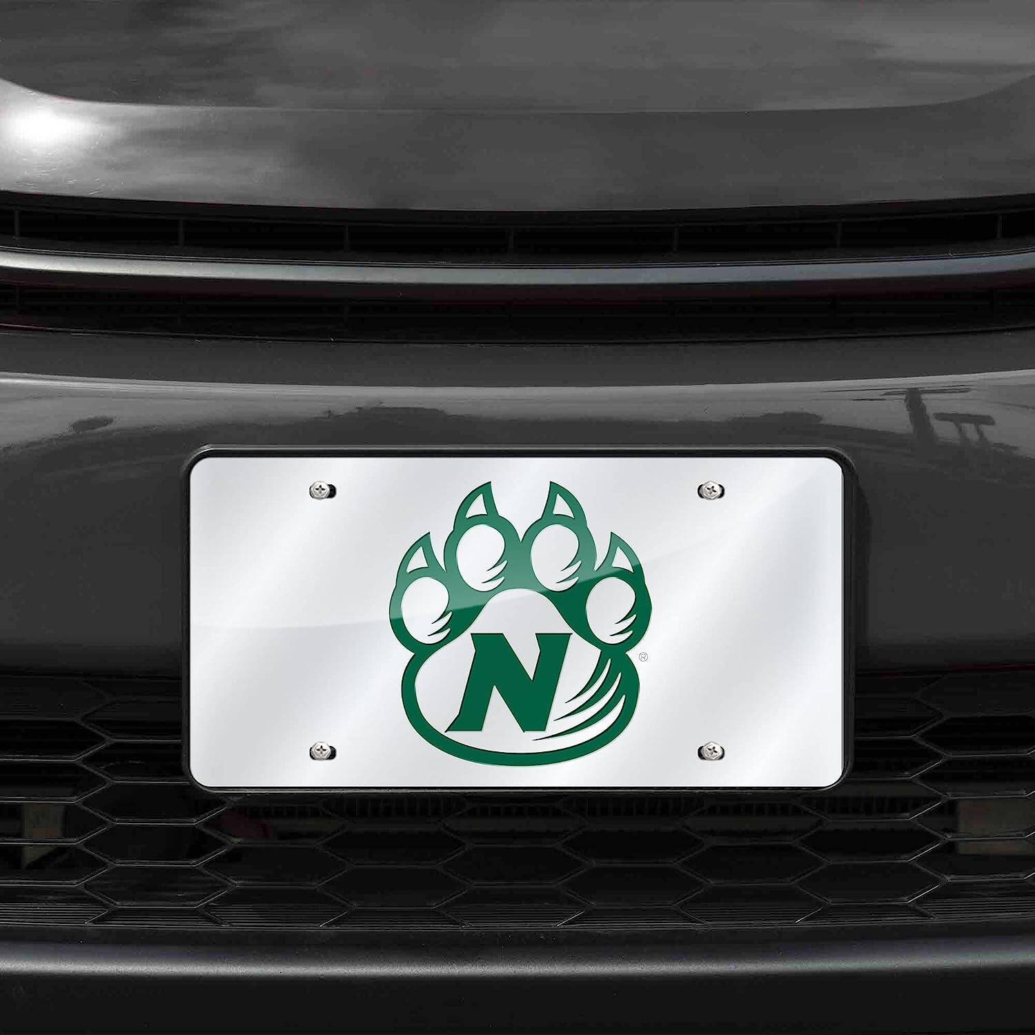 Alt View 1. Rico Industries - Northwest Missouri State Bearcats Mirrored Laser Cut License Plate Laser Tag - Multi.