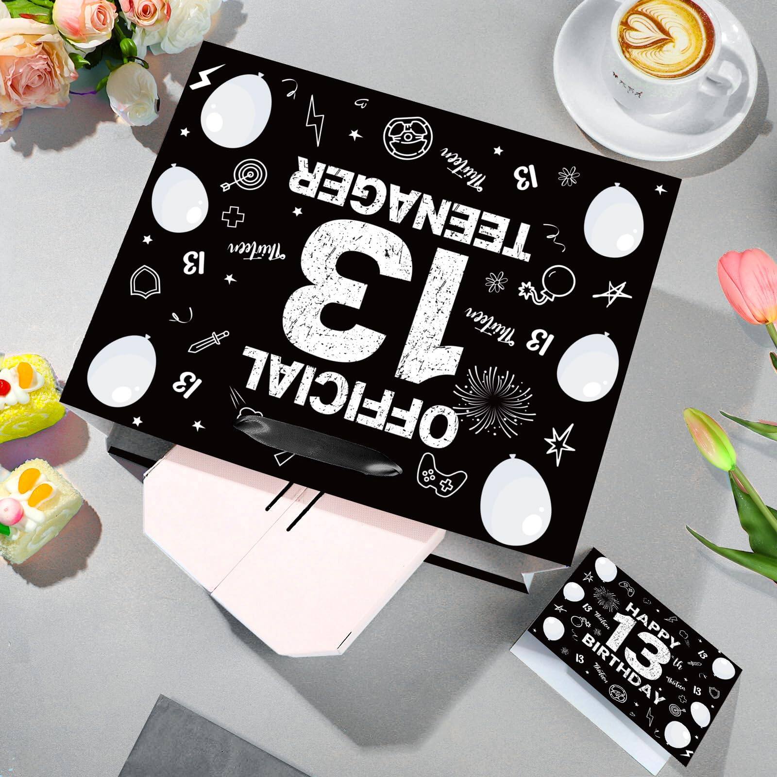 Sure, here is the corrected and grouped text:

- "TEENAGER 13"
- "OFFICIAL 13"
- "HAPPY BIRTHDAY"
- "13"
- "HAPPY BIRTHDAY 13"