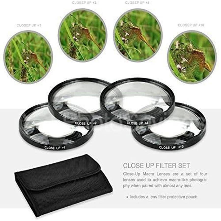 Schertz 77mm Close Up Filter Set (+1, +2, +4, +10) – Macro Lens