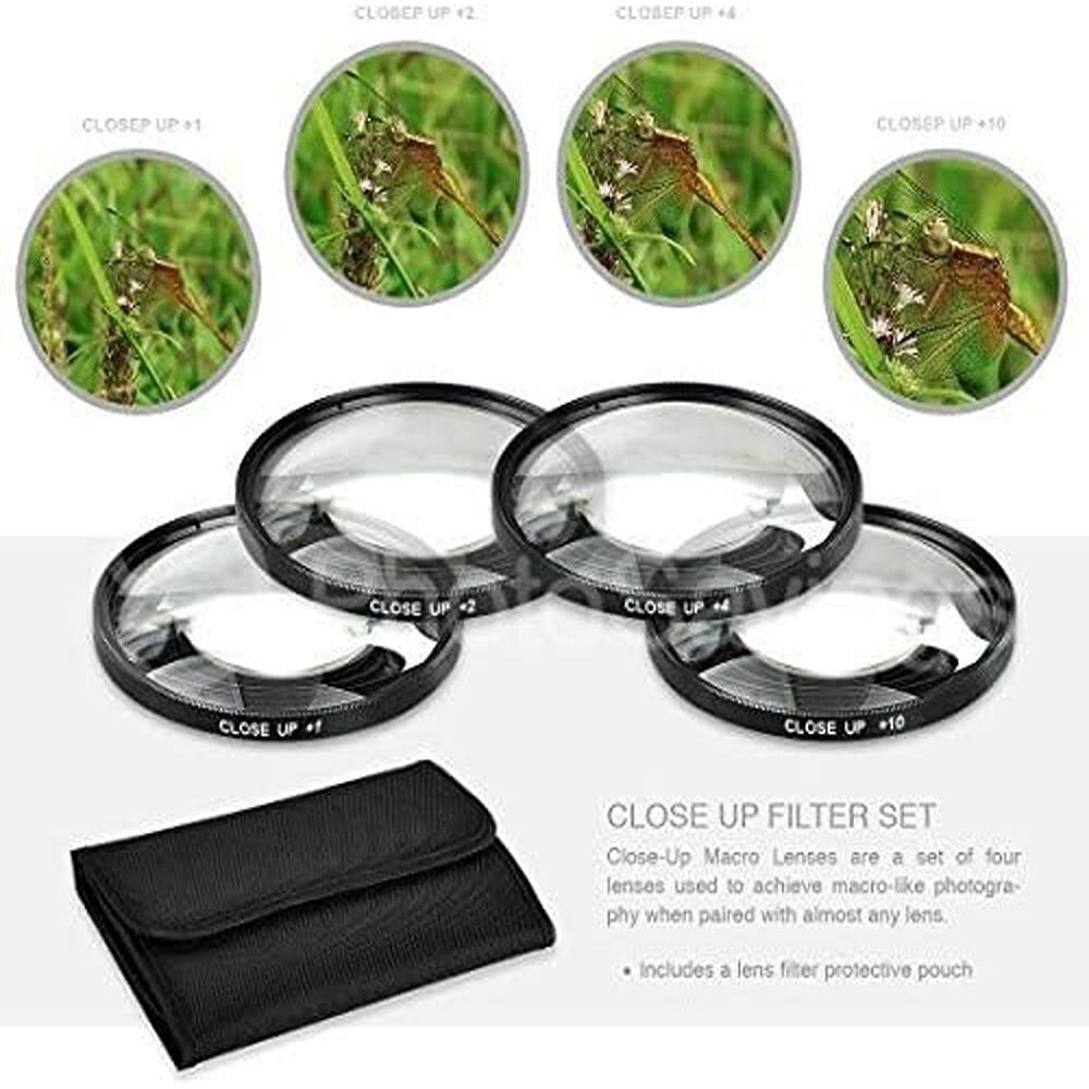 Schertz 77mm Close Up Filter Set (+1, +2, +4, +10) – Macro Lens