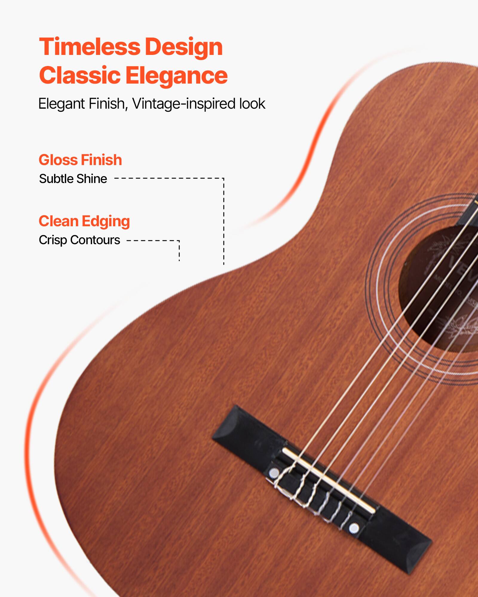 Timeless Design Classic Elegance  
Elegant Finish, Vintage-inspired look  

Gloss Finish  
Subtle Shine  

Clean Edging  
Crisp Contours