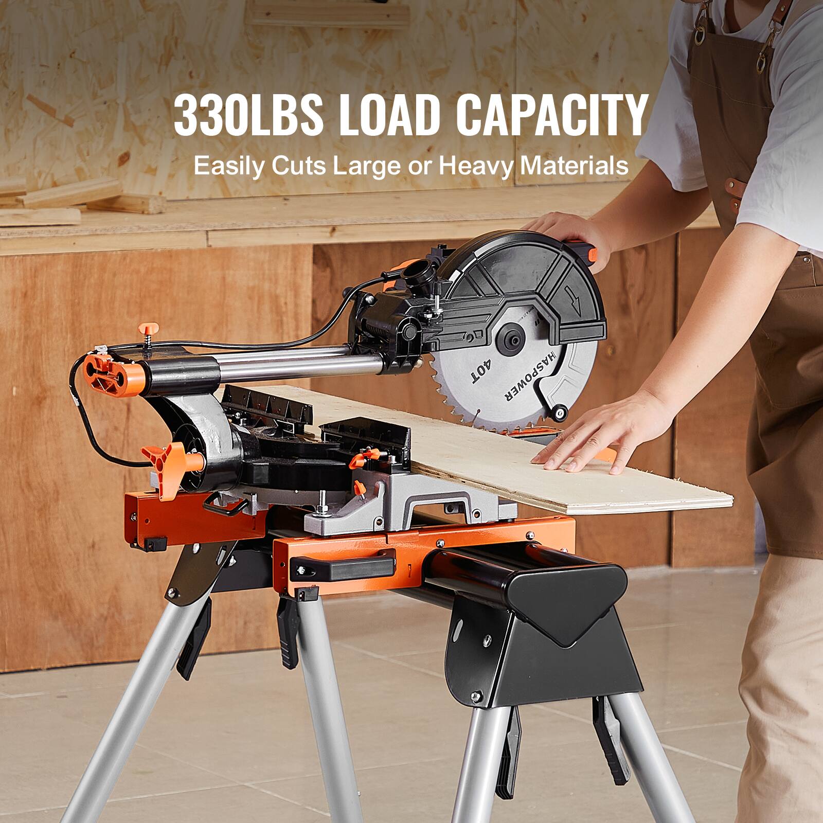 330LBS LOAD CAPACITY  
Easily Cuts Large or Heavy Materials
