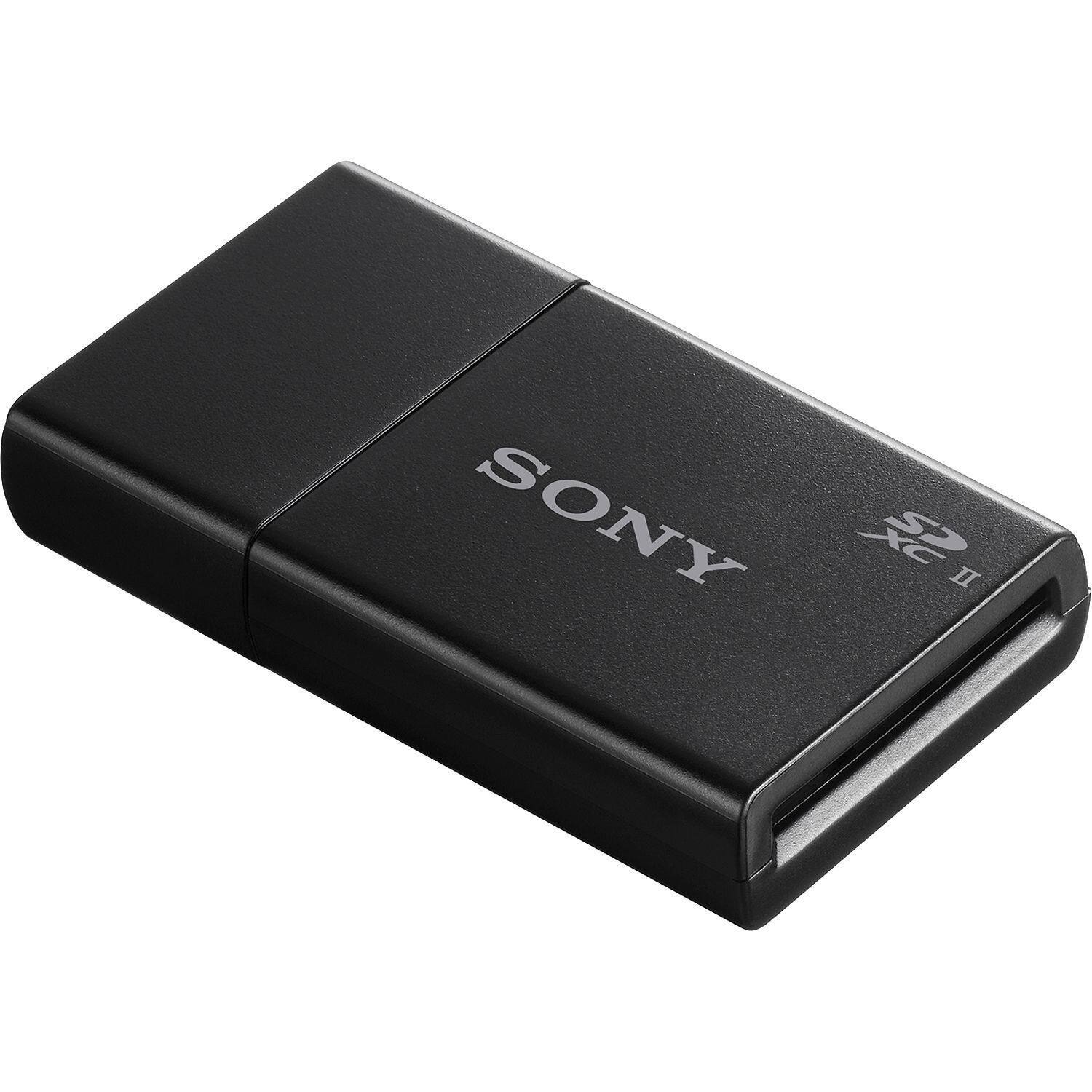 Angle. Sony - Sony UHS-II USB 3.1 SD Card Reader with Carrying Case and Card Reader Bundle.