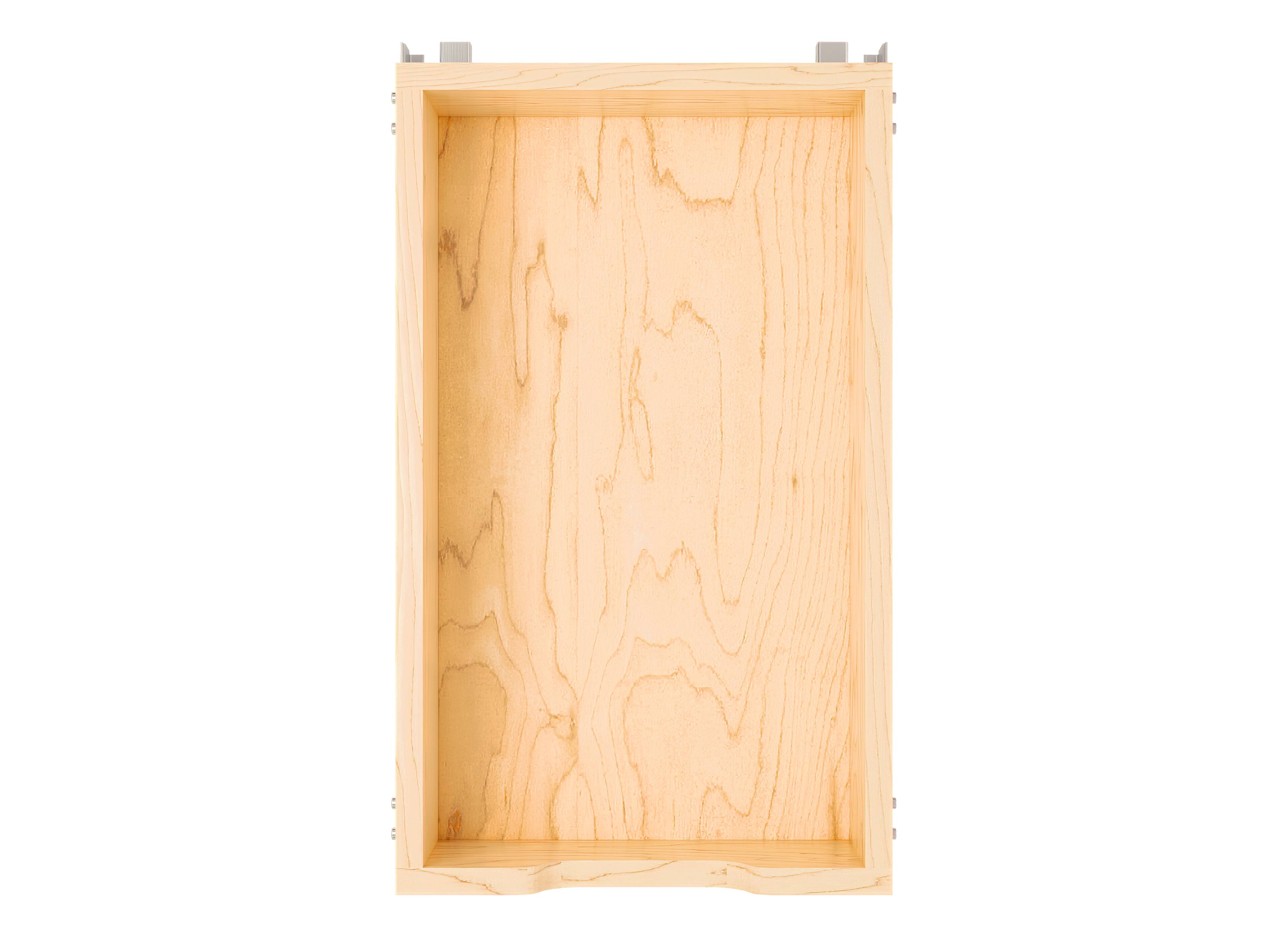 Alt View 7. Rev-A-Shelf - Rev-A-Shelf 11.71" Pullout Kitchen Cabinet Drawer w/ Soft-close, 4WDB-1219SC-1 - Light Brown.