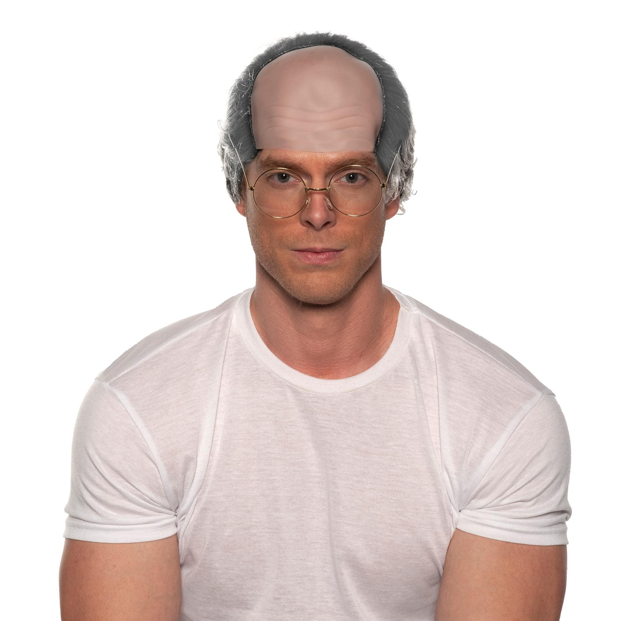 Underwraps - Old Man Bald Adult Costume Wig - Gray
