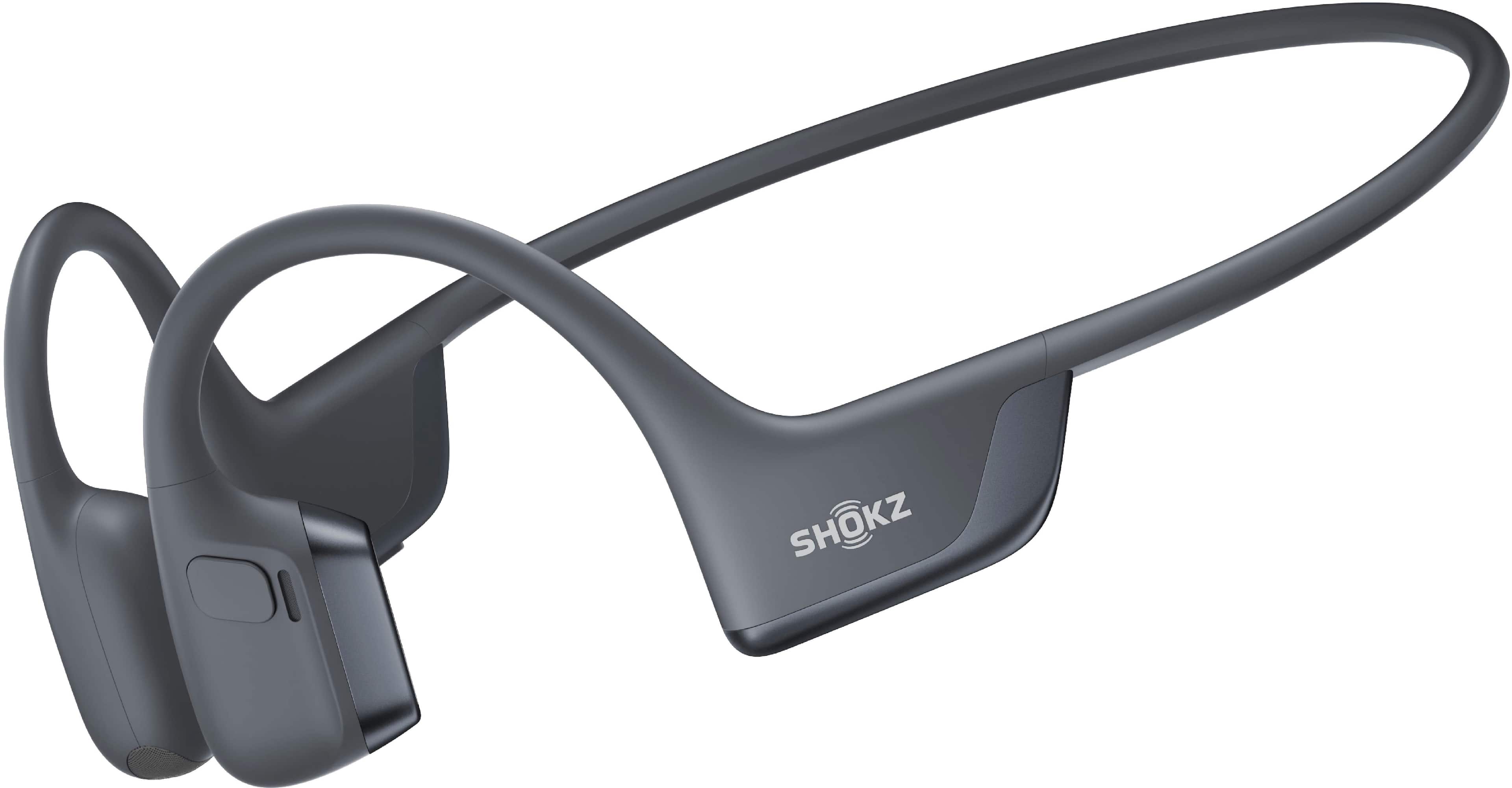 Front. Shokz - OpenRun Pro 2 Wireless Bone Conduction Open-Ear Bluetooth Sports Headphones - Black.