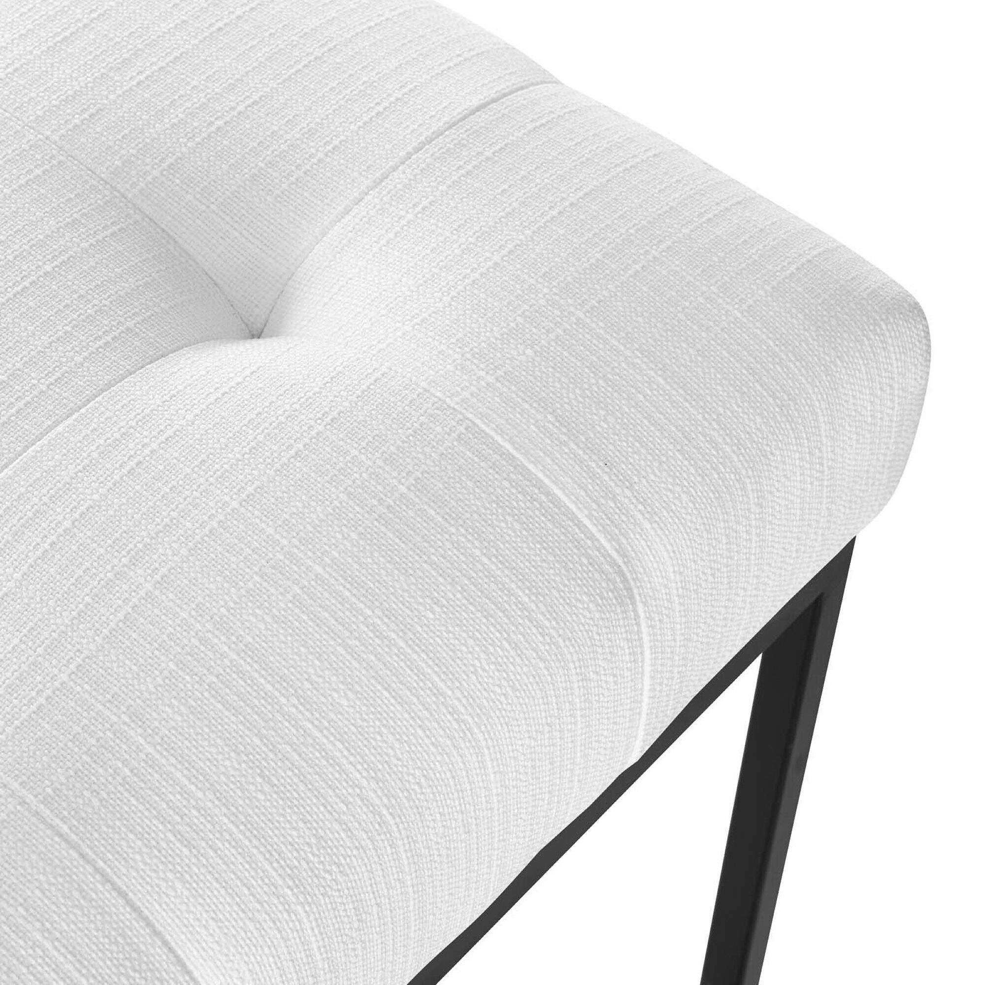 Alt View 4. Modway - Privy Black Stainless Steel Upholstered Fabric Dining Chair by Modway - Black White.
