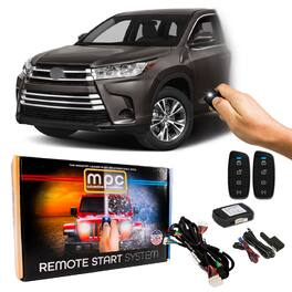 MPC - Remote Starter Toyota Highlander Hybrid 2014-2019 | 2-Way Remotes | Plug & Play - Black