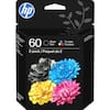 hp 60 Black Tri-color 2-pack / Paquet de 2