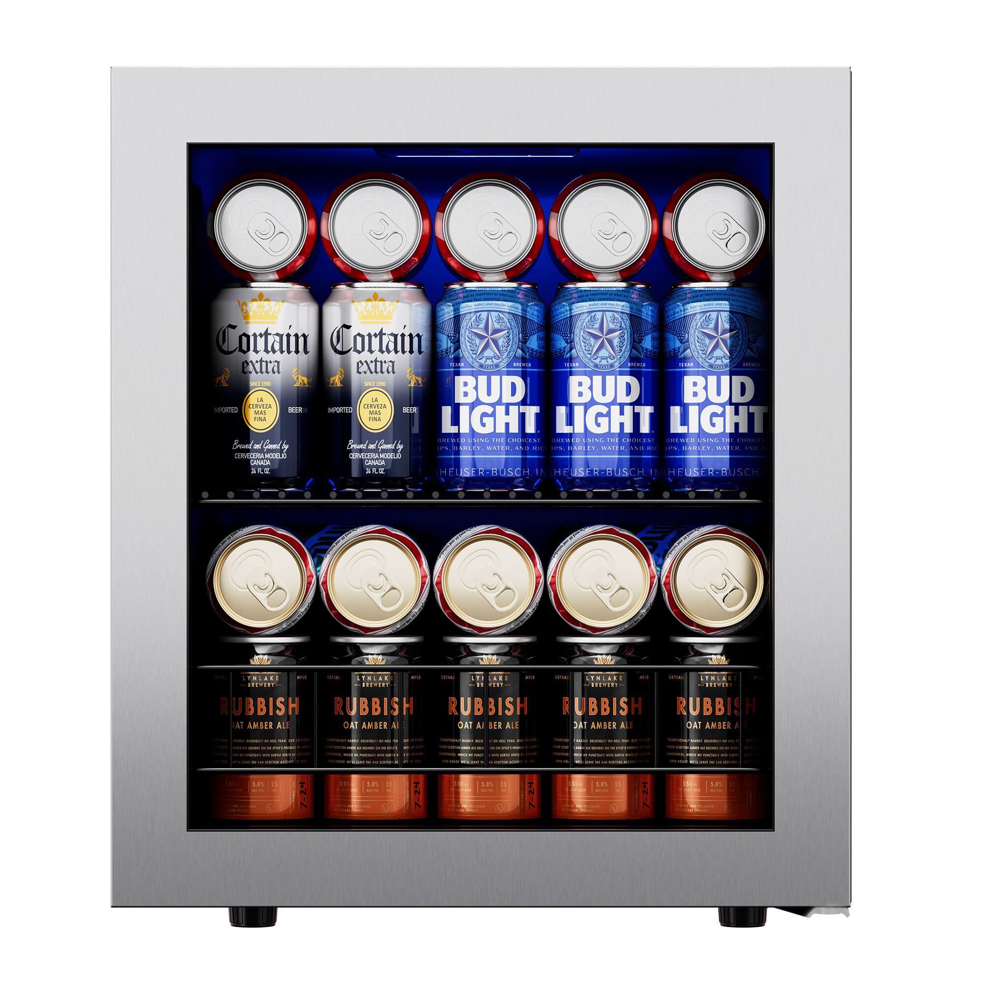 Ca'Lefort - Beverage Refrigerator Cooler, 62 Can Freestanding Beverage Fridge，Mini fridge with Glass Door - Silver price history on PriceWatchPro