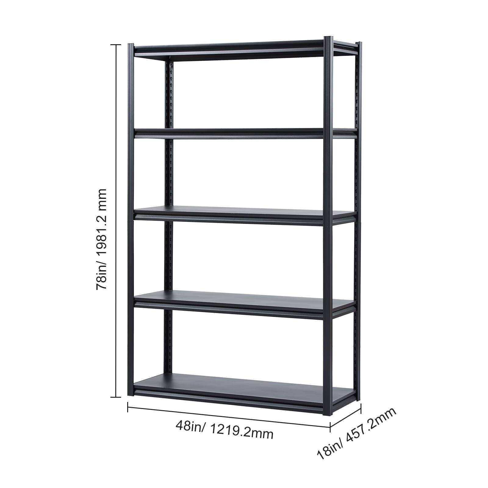 78in/ 1981.2mm, 48in/ 1219.2mm, 18in/ 457.2mm