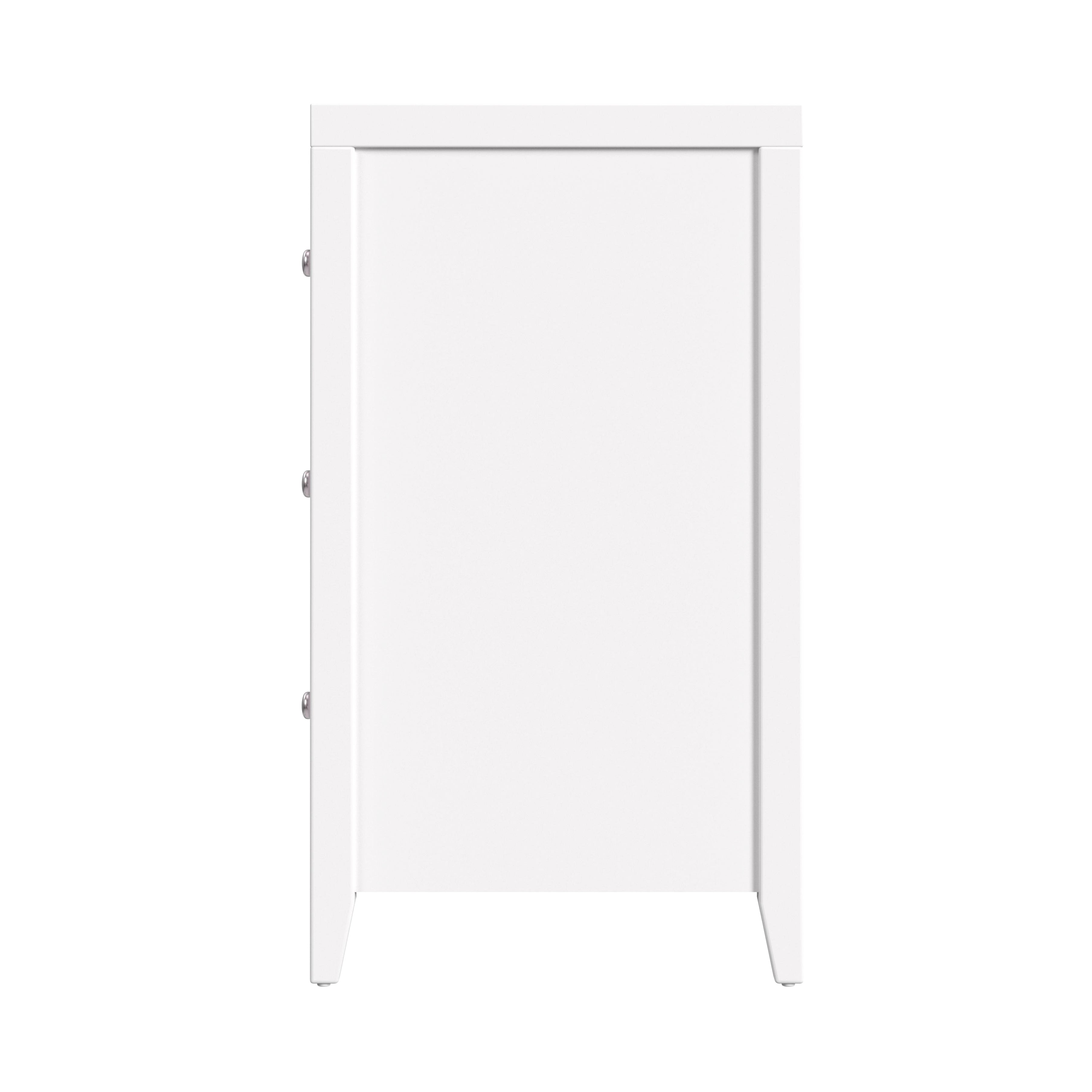 Alt View 4. Butler Specialty - Dana 60 in. W Rectangular Wood 6 Drawer Dresser - White.