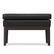 Left. Simpli Home - Carlson Small Ottoman Bench in Distressed Black - Distressed Black.