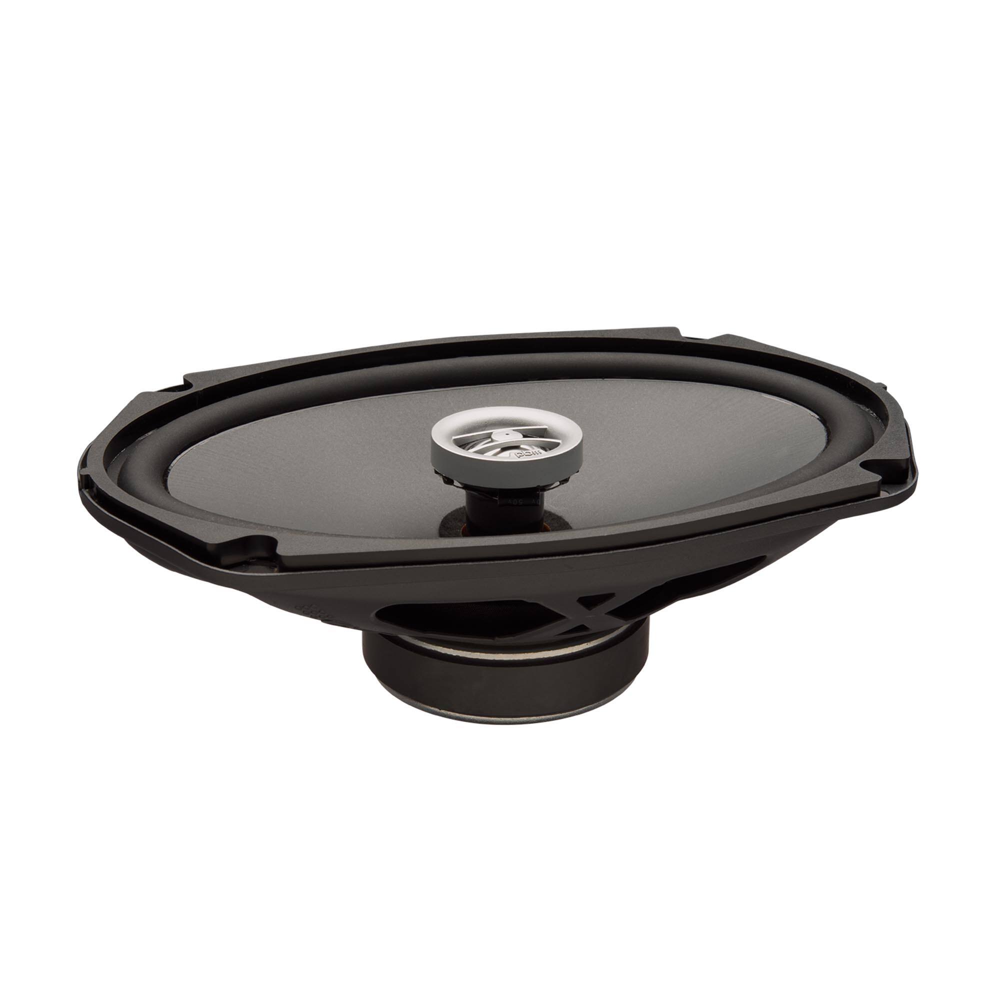 Alt View 1. Powerbass - PowerBass OE-692T - 6x9" Shallow Mount Coaxial Speakers 2-Ohm - Pair - Black/Gray.