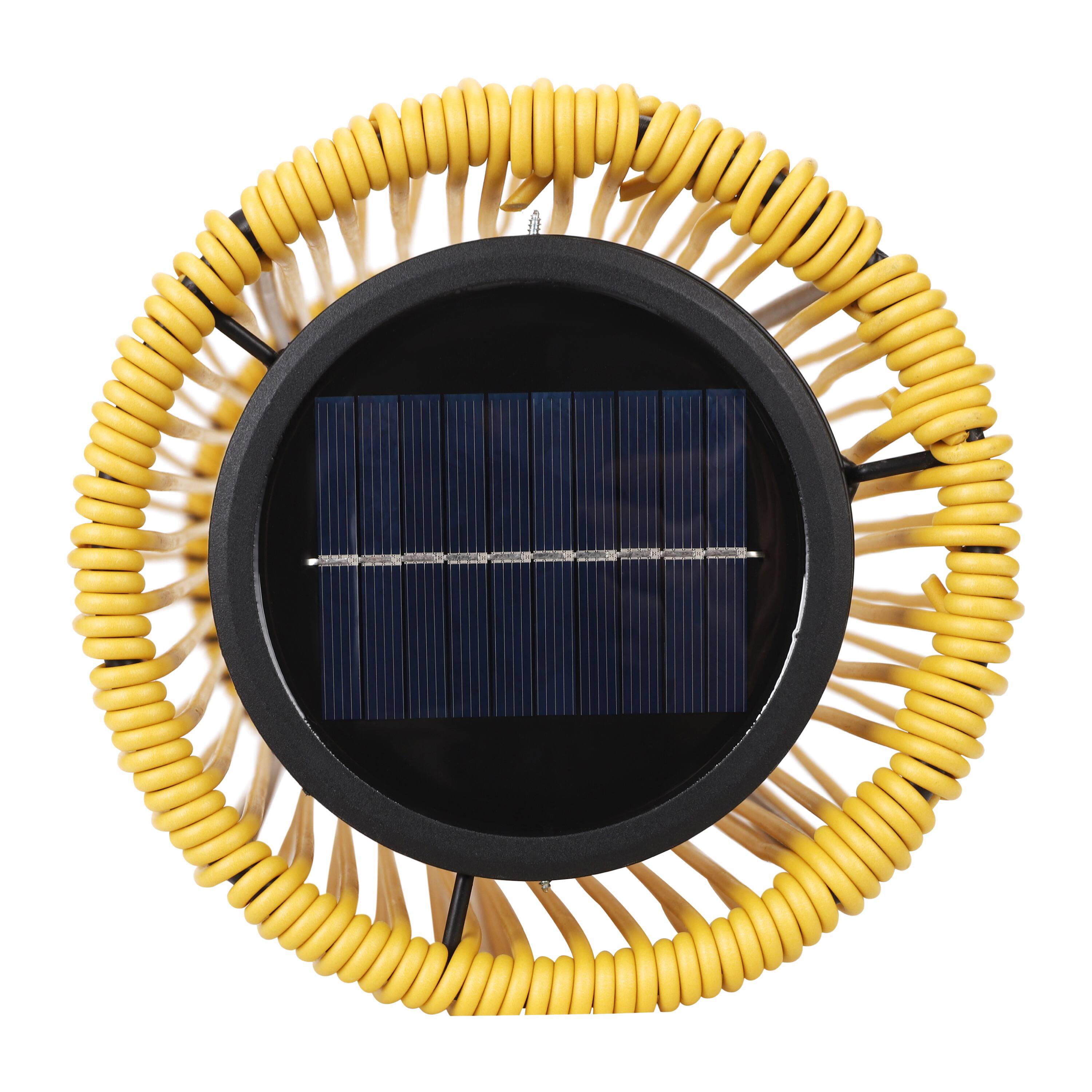 Alt View 6. Techko - Indoor Outdoor Solar Takumi Bamboo-Style Floor Lamp.