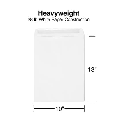 Heavyweight  
28 lb White Paper Construction  
13" x 10"