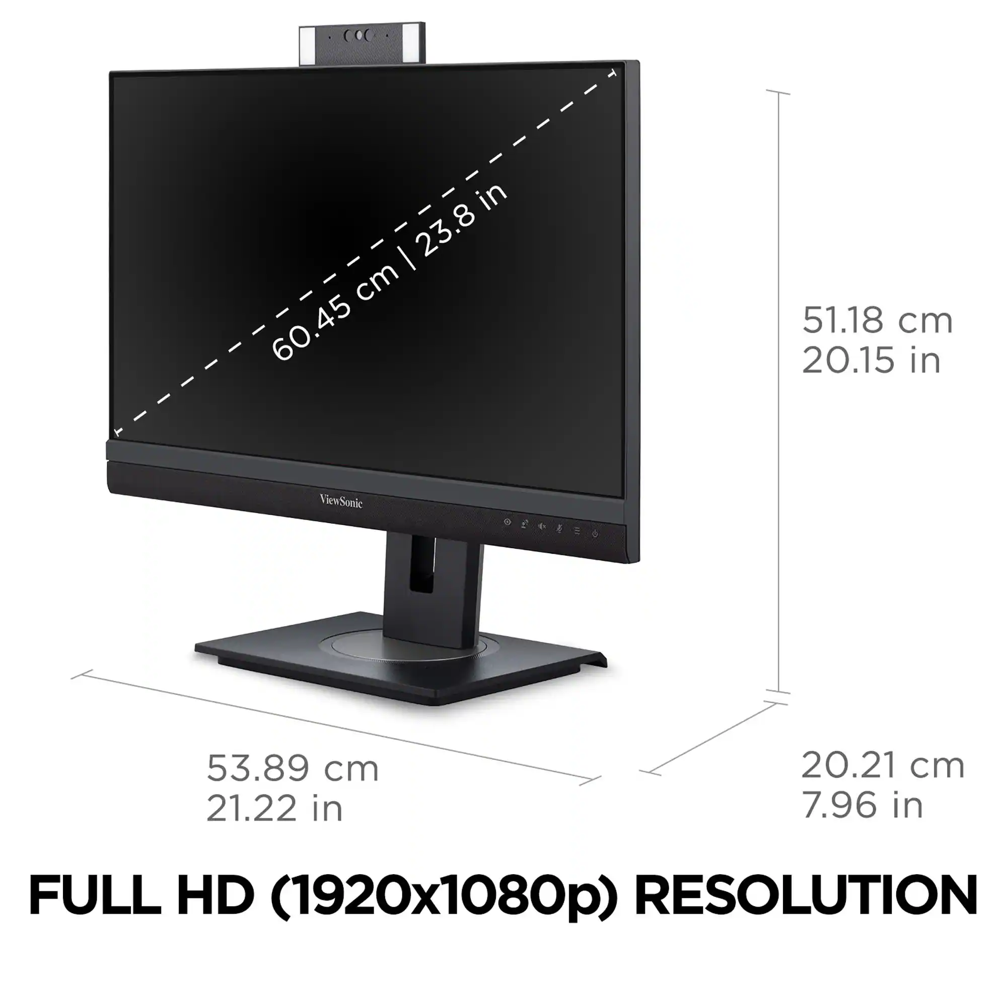 The text on the image reads: "Full HD (1920x1080p) Resolution."