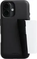 Bellroy - iPhone 16 3 Card Leather Phone Case - Black - Front_Zoom