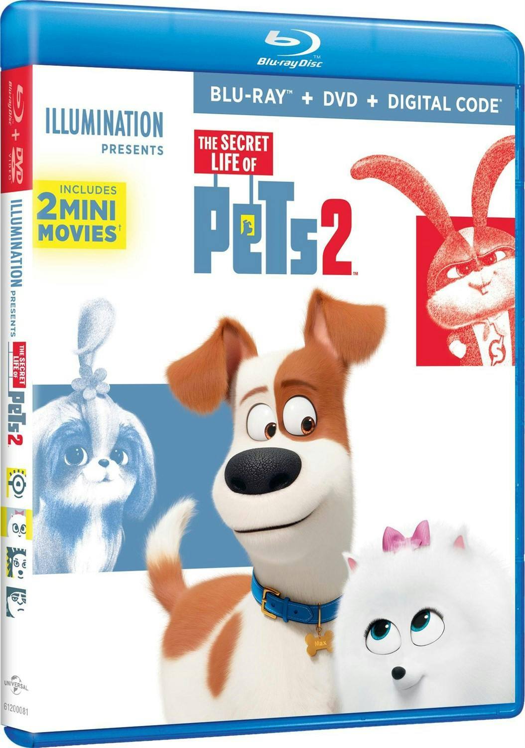 Angle. The Secret Life of Pets 2 (DVD + Digital) [Blu-ray].