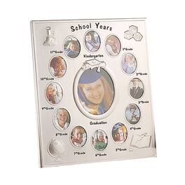 Jiallo - School Years Photo Frame - Silver, Multi Color