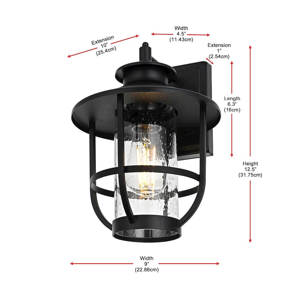 Elegant Lighting - Janney 7 inch Outdoor Pendant - Black price history on PriceWatchPro