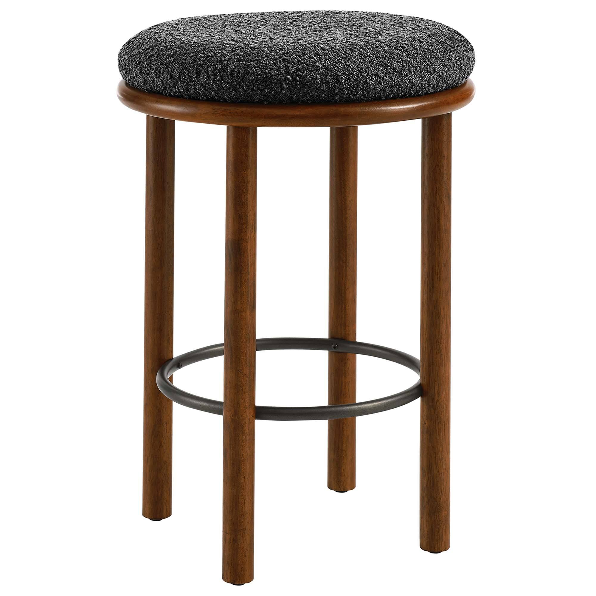 Back. Modway - Fable Boucle Fabric Counter Stools Set of 2 by Modway - 0.