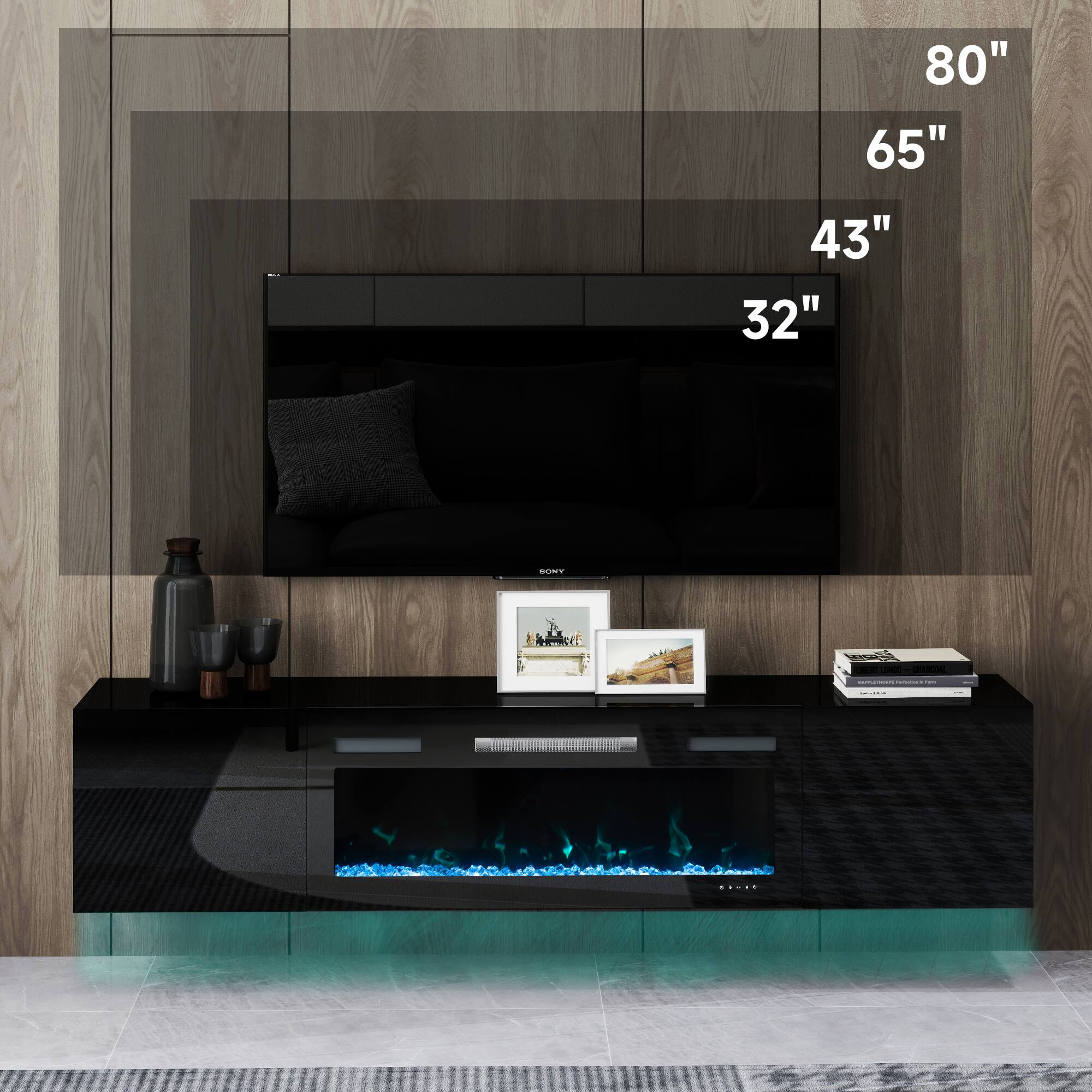 80"  
65"  
43"  
32"