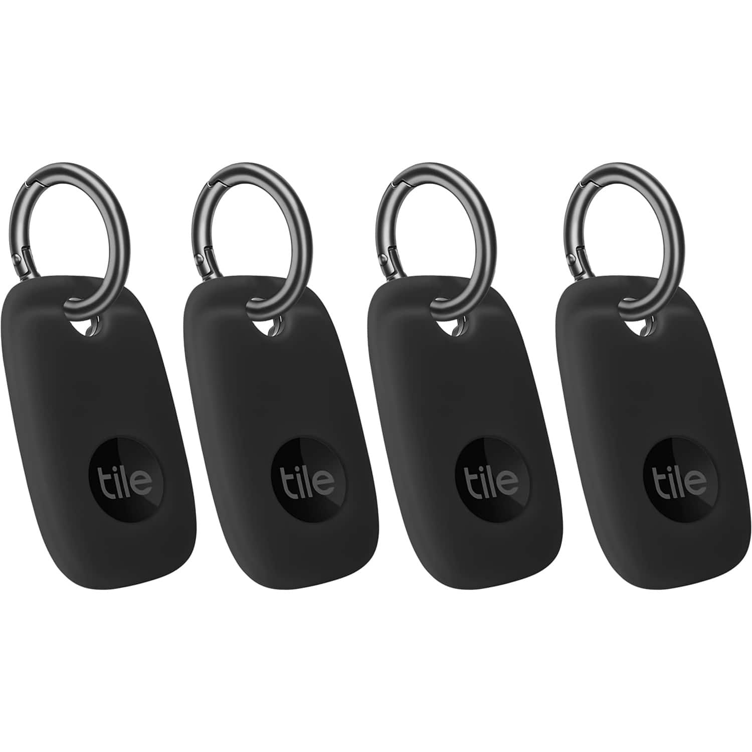 Front. SaharaCase - Silicone Case for Tile Pro (4-Pack) - Black.