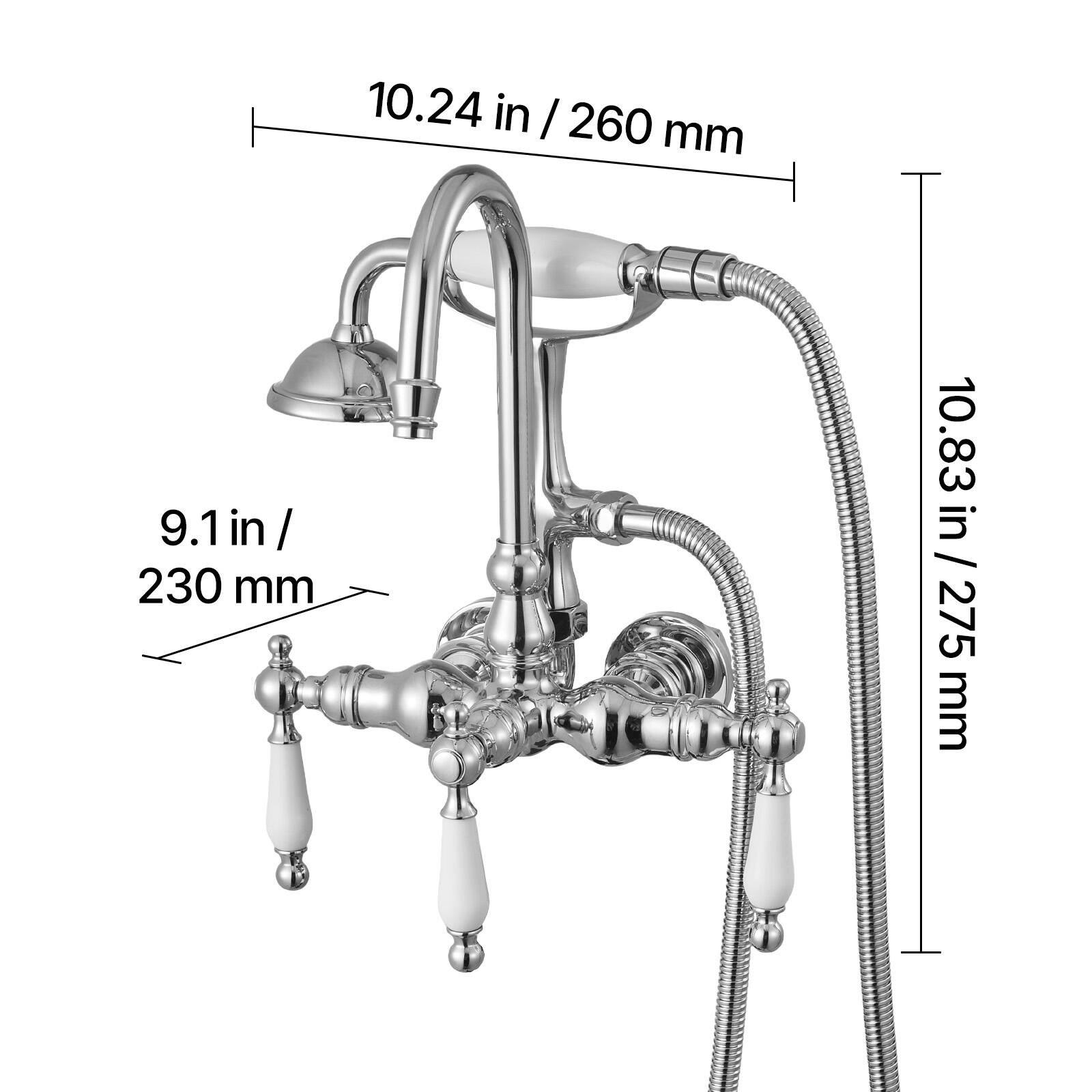 10.24 in / 260 mm  
9.1 in / 230 mm  
10.83 in / 275 mm