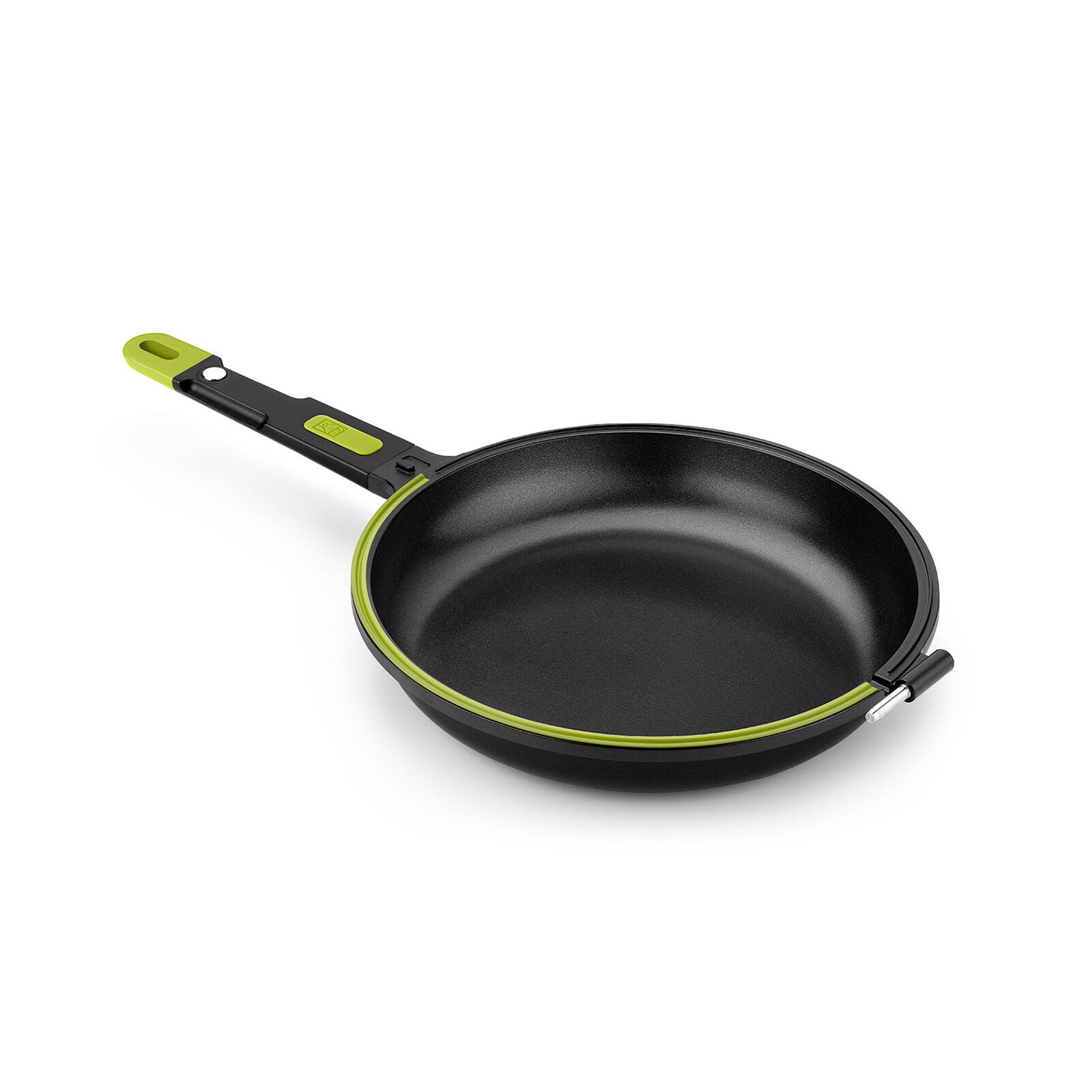 Alt View 3. BRA Cookware - Foodie Dual Frying Pan Double Skillet for Spanish Omelets & Frittatas, 8-Inch - Black.