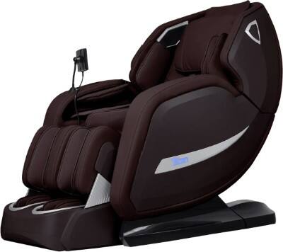 Front. Osaki - Titan - Advent 4D Zero Gravity Chair with Spinning Calf Massage - Brown.