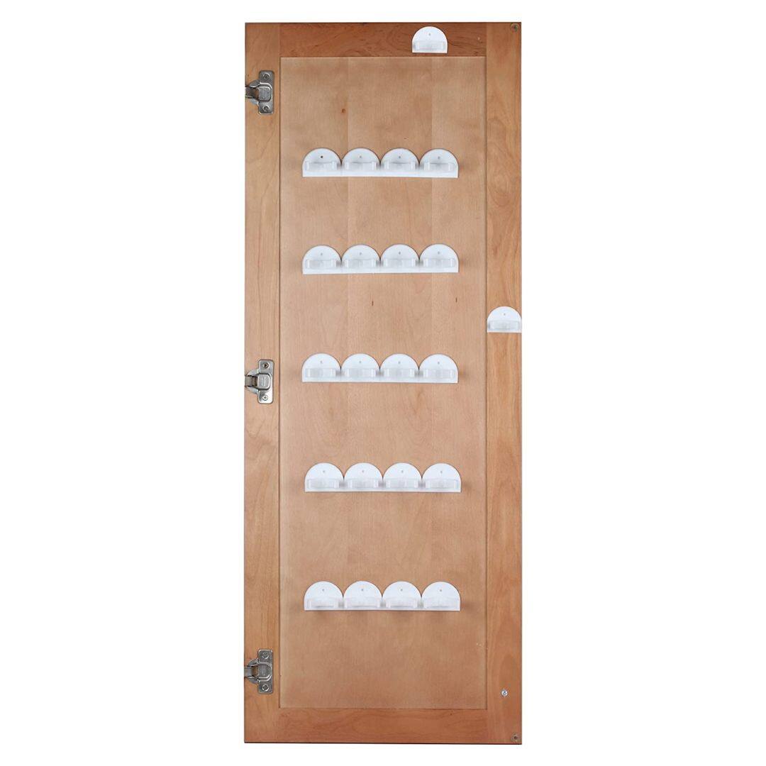 Left. Home It - Spice Rack 36 Clip Strips Organizer for Cabinet Doors, Adjustable Spice Gripper Clips for 36 Spice Jars.