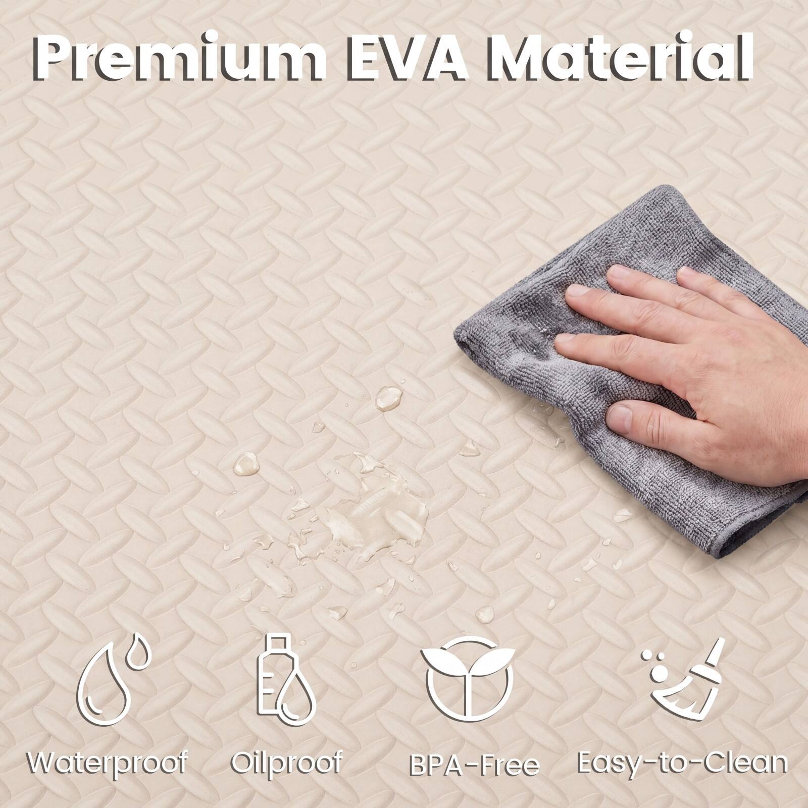 Premium EVA Material

- Waterproof
- Oilproof
- BPA-Free
- Easy-to-Clean