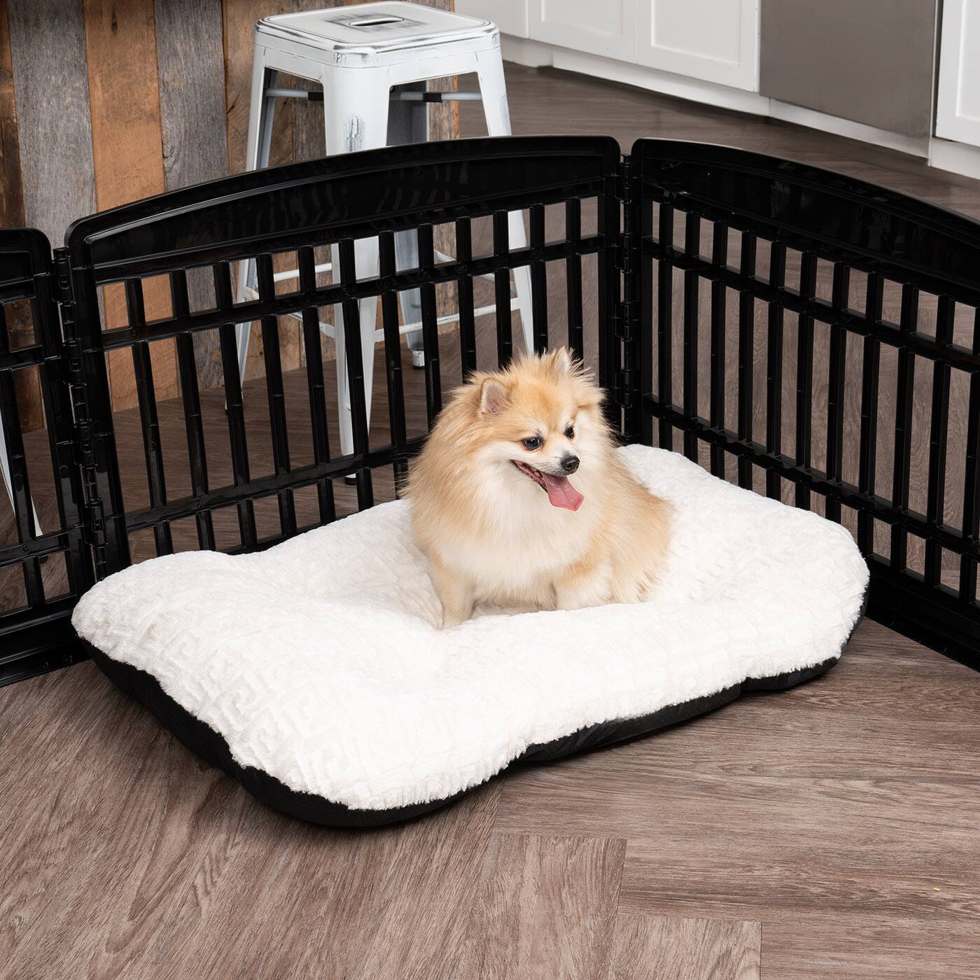 Alt View 3. IRIS USA - IRIS 4-10 Panel 24/34"H Folding Exercise Enclosure Plastic Pet Playpen with Door.