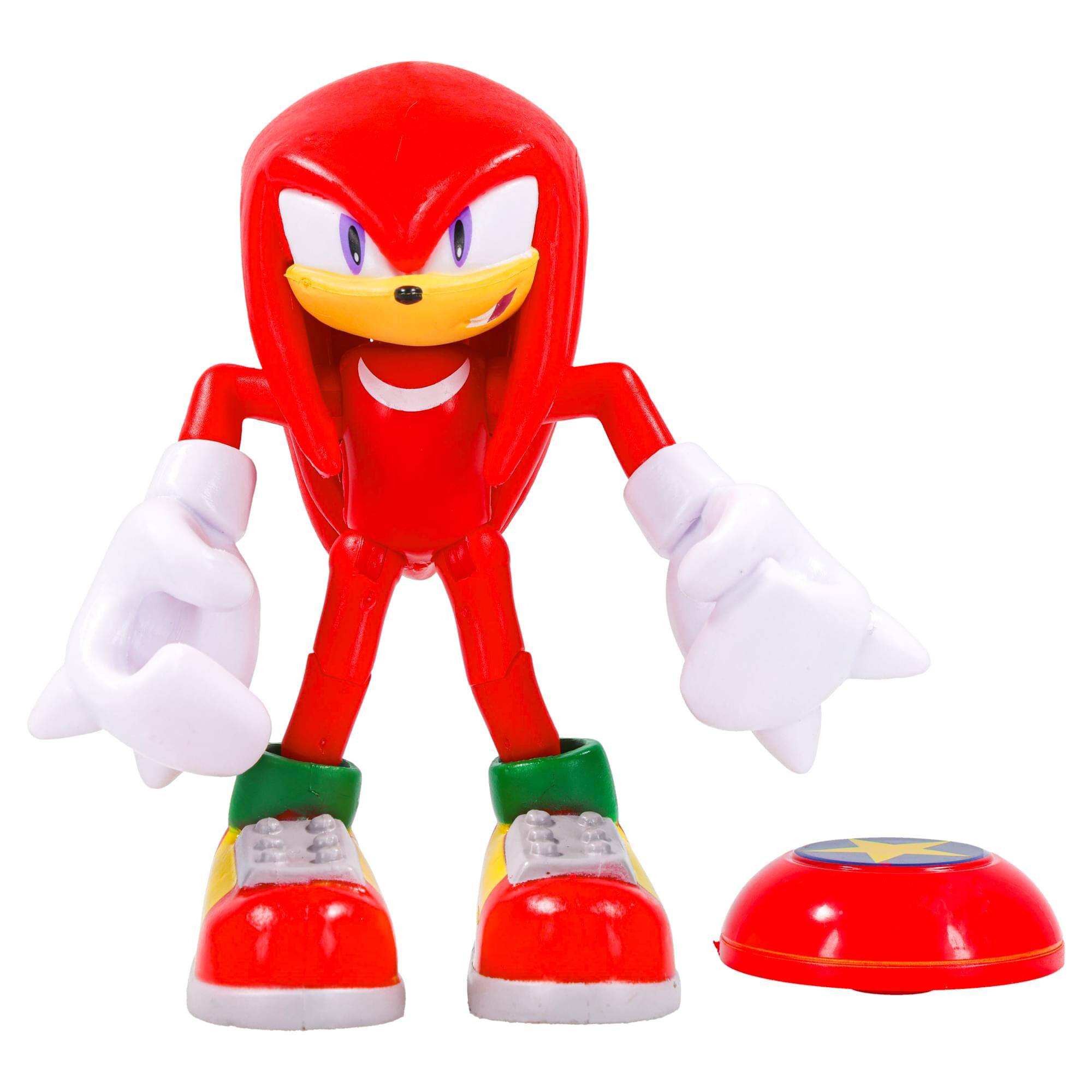 Alt View 1. Jakks Pacific - Sonic The Hedgehog 4-Inch Action Figure | Modern Knuckes With Star Spring - Red.