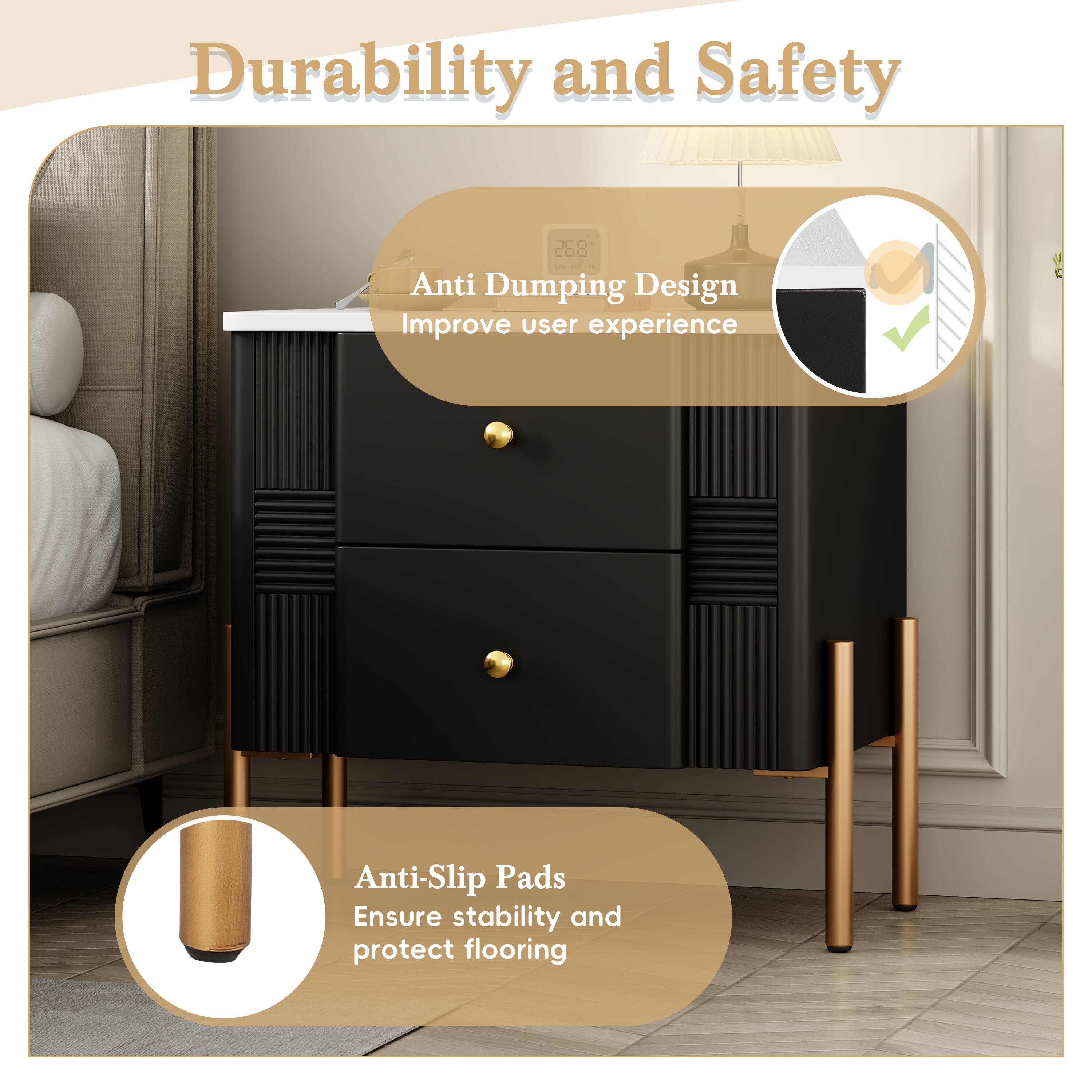 Durability and Safety

- Anti Dumping Design
  - Improve user experience

- Anti-Slip Pads
  - Ensure stability and protect flooring