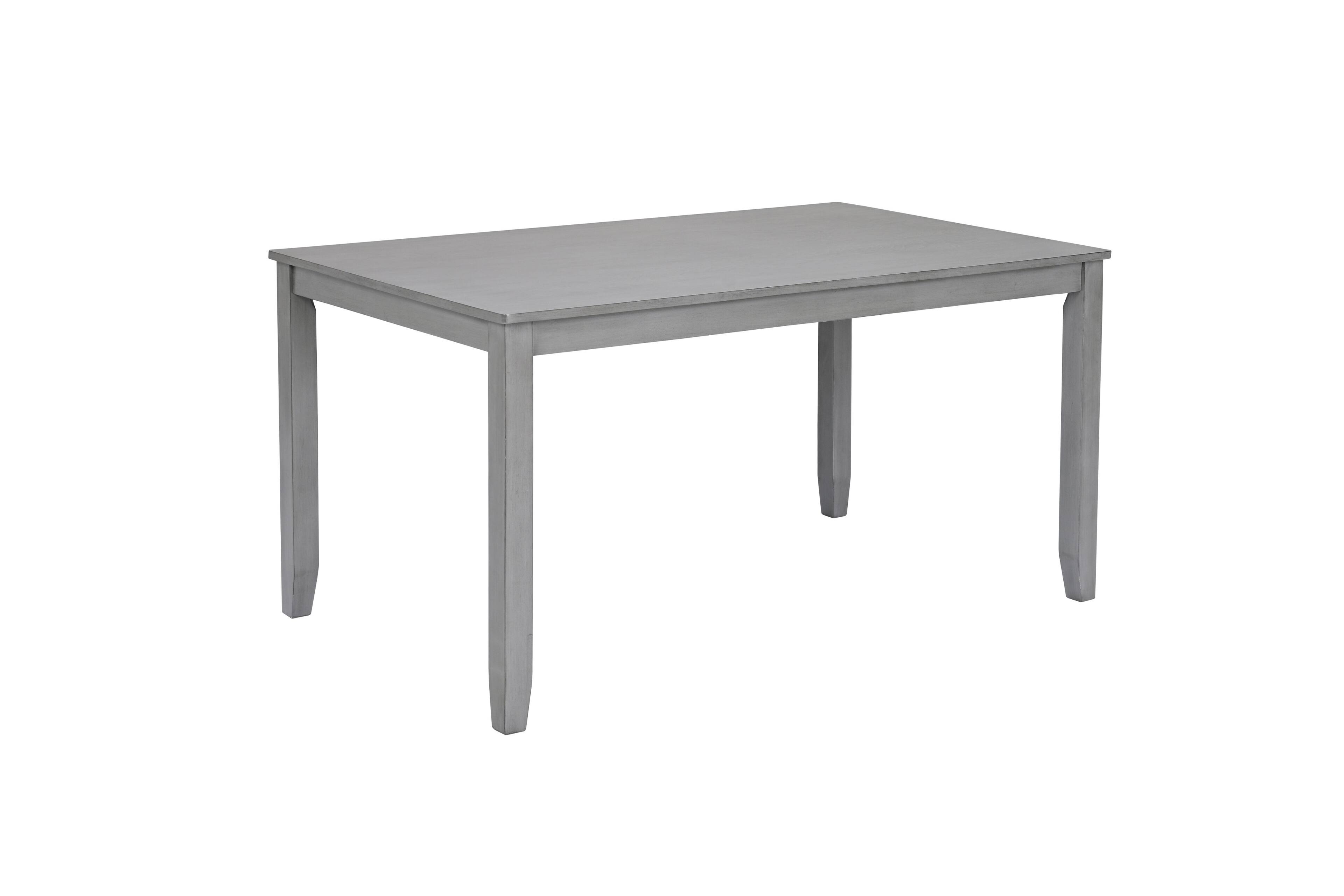 Alt View 6. Loheer - Loheer 6 Piece Dining Table Set for 6, Gray Rectangular Wood Table with Upholstered Chairs and Bench - Gray.