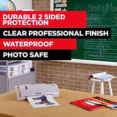 DURABLE 2 SIDED PROTECTION  
CLEAR PROFESSIONAL FINISH  
WATERPROOF  
PHOTO SAFE
