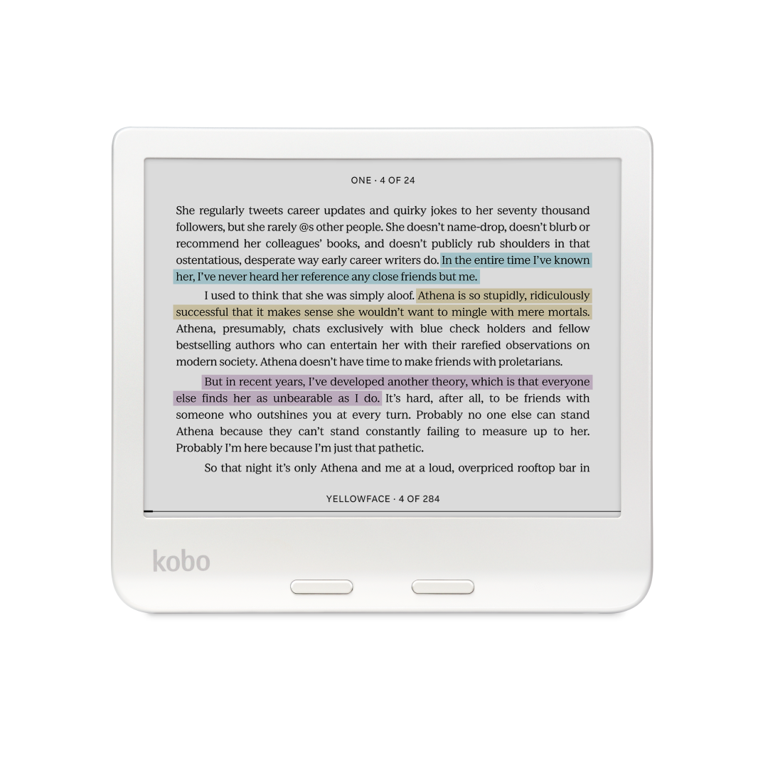 Kobo Libra Colour eReader (White) with and Stylus 2Gen