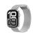 Front. Vonmahlen - Classic Band 2 silicone band for Apple Watch - Silver.