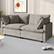 Alt View 5. KERDOM - 63" Cloud Sofa Chenille Loveseat Couch, Small Sectional 2-Seater Sofa for Apt Living Room, 300lbs Capacity per Seat - Grey.