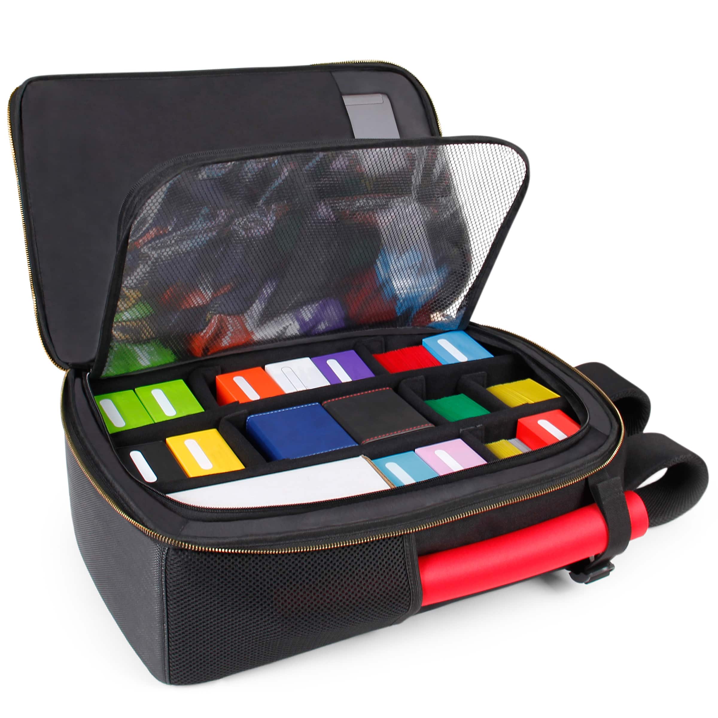 ENHANCE - MTG Backpack for Deck Boxes, Sleeved Cards, Playmat - Black